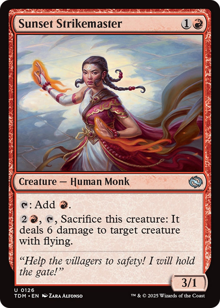 Sunset Strikemaster [Tarkir: Dragonstorm] | Good Games Cannington