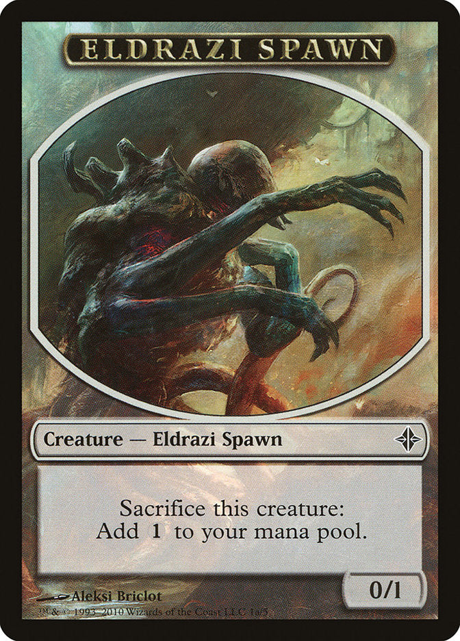 Eldrazi Spawn Token (1a/5) [Rise of the Eldrazi Tokens] | Good Games Cannington
