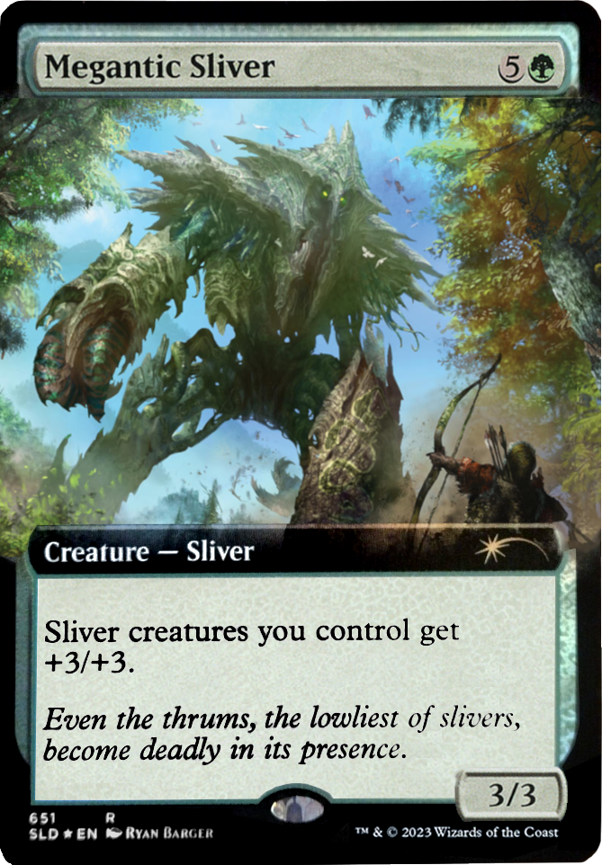 Megantic Sliver (Extended Art) [Secret Lair Drop Promos] | Good Games Cannington