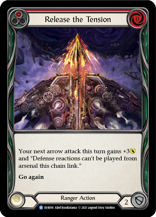Release the Tension (Red) [EVR091] (Everfest)  1st Edition Rainbow Foil | Good Games Cannington