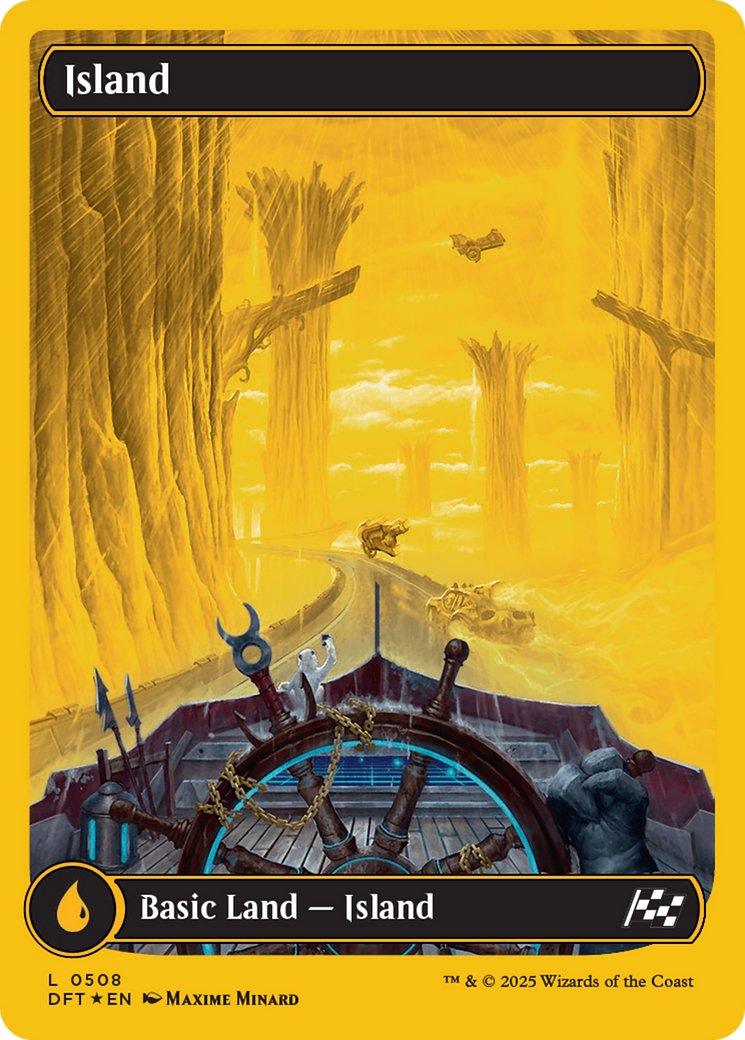 Island (0508) (First-Place Foil) [Aetherdrift] | Good Games Cannington