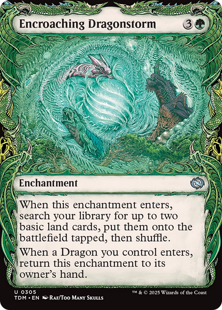Encroaching Dragonstorm (Showcase) [Tarkir: Dragonstorm] | Good Games Cannington