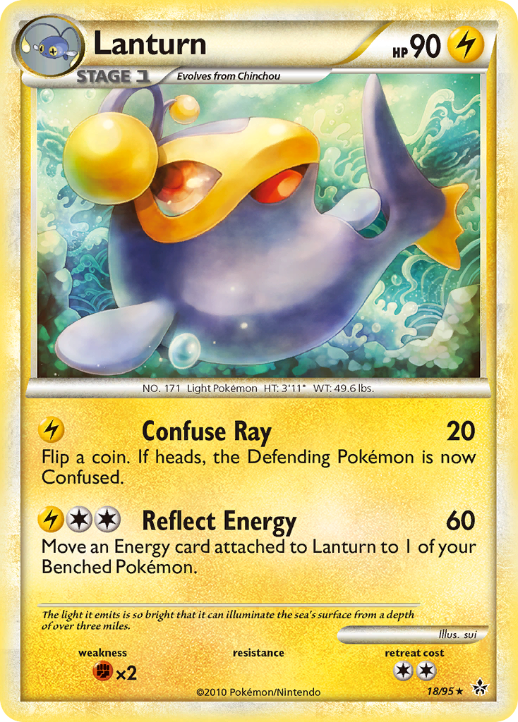 Lanturn (18/95) [HeartGold & SoulSilver: Unleashed] | Good Games Cannington