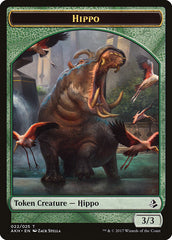 Aven Wind Guide // Hippo Double-Sided Token [Amonkhet Tokens] | Good Games Cannington