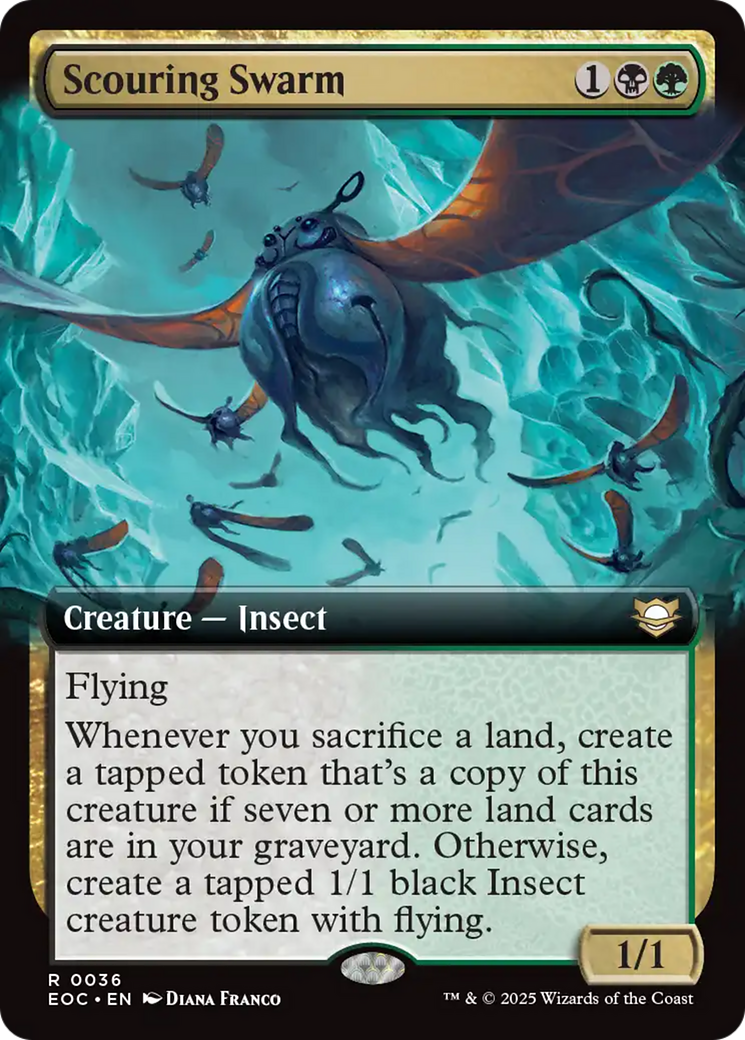 Scouring Swarm (Extended Art) [Edge of Eternities Commander] | Good Games Cannington