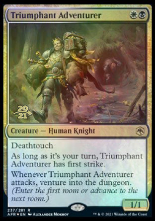 Triumphant Adventurer [Dungeons & Dragons: Adventures in the Forgotten Realms Prerelease Promos] | Good Games Cannington