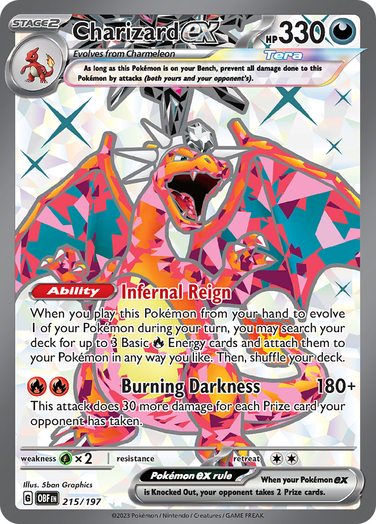 Charizard ex (215/197) [Scarlet & Violet: Obsidian Flames] | Good Games Cannington