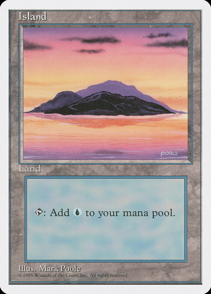 Island (Sunset / Signature on Right) [Fourth Edition] | Good Games Cannington