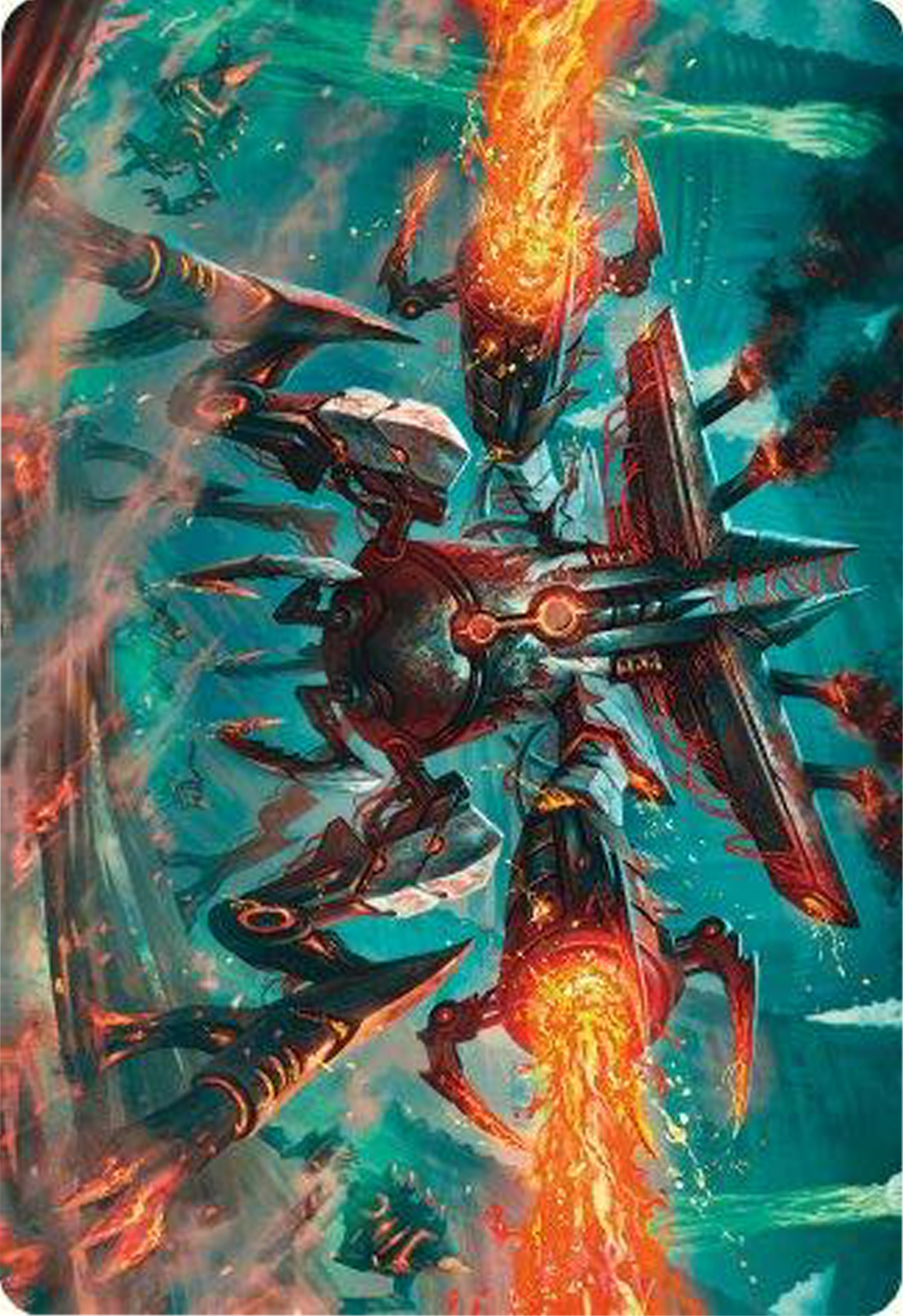 Exterminator Magmarch Art Card [Modern Horizons 3 Art Series] | Good Games Cannington