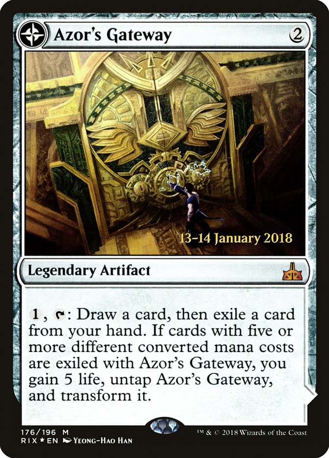 Azor's Gateway // Sanctum of the Sun [Rivals of Ixalan Prerelease Promos] | Good Games Cannington