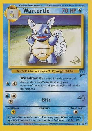 Wartortle (63/130) (W Stamped Promo) [Base Set 2] | Good Games Cannington