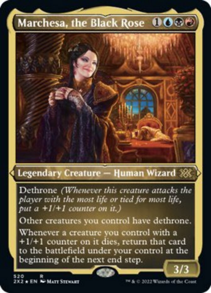 Marchesa, the Black Rose (Foil Etched) [Double Masters 2022] | Good Games Cannington