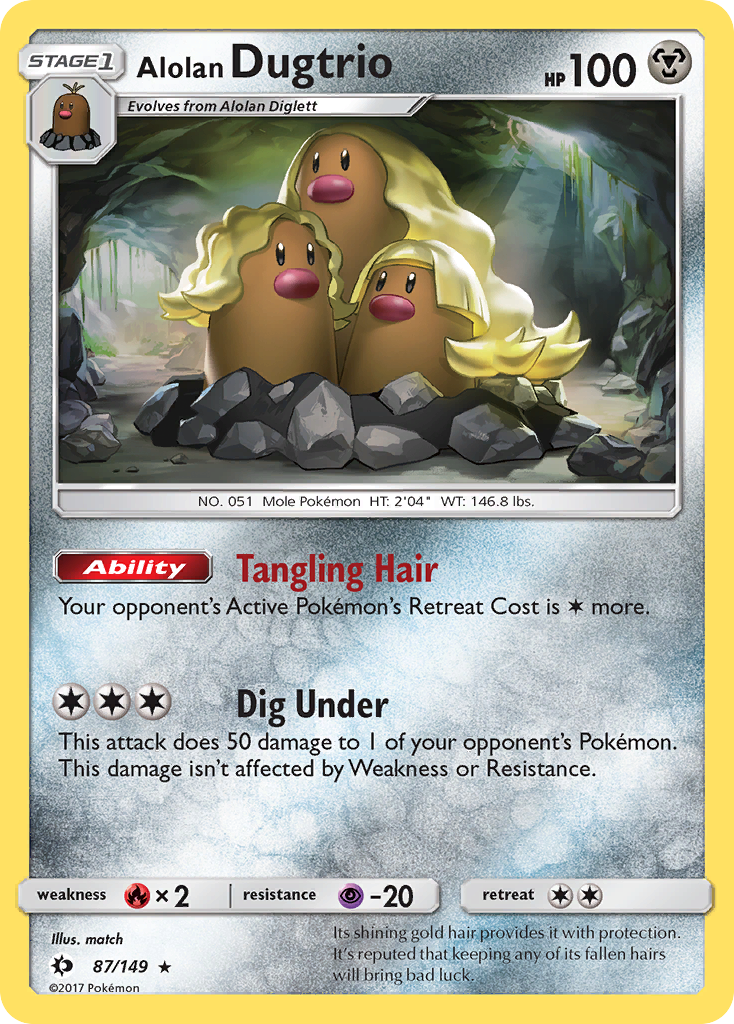 Alolan Dugtrio (87/149) [Sun & Moon: Base Set] | Good Games Cannington