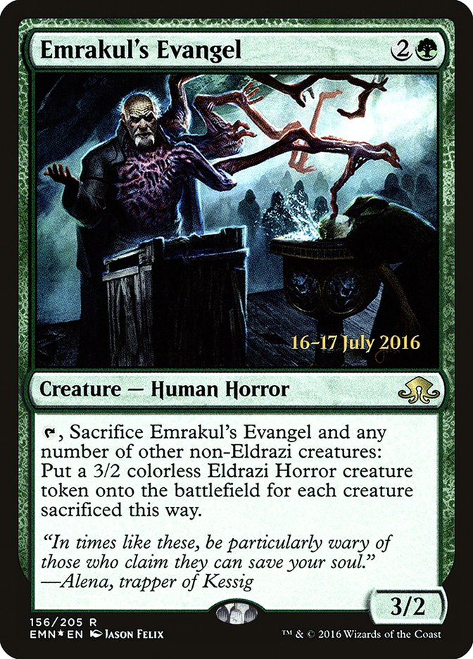 Emrakul's Evangel [Eldritch Moon Prerelease Promos] | Good Games Cannington