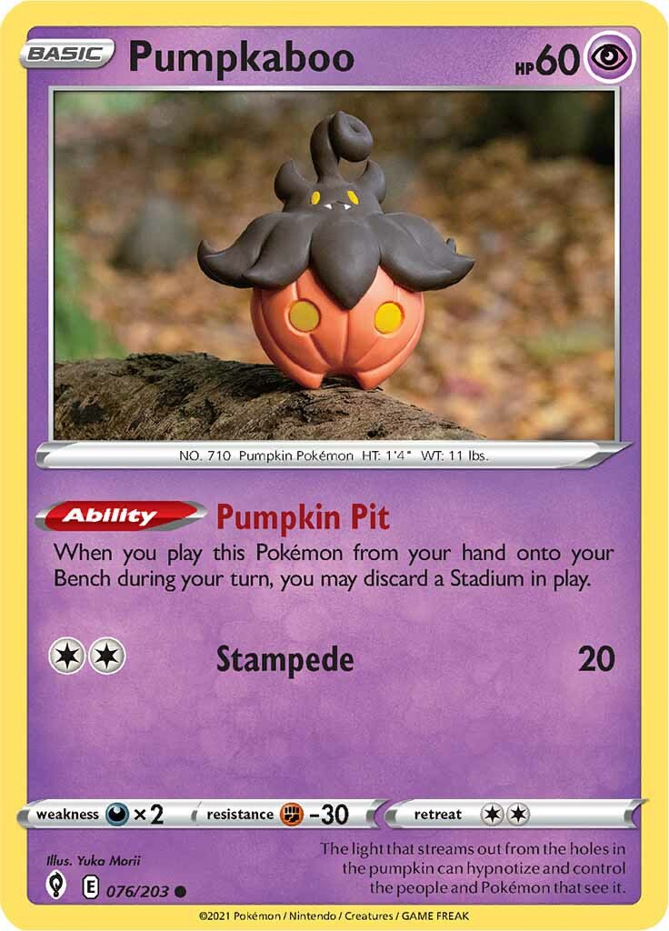 Pumpkaboo (076/203) [Sword & Shield: Evolving Skies] | Good Games Cannington