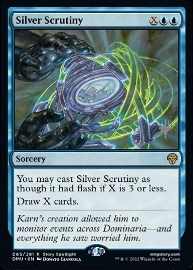 Silver Scrutiny (Promo Pack) [Dominaria United Promos] | Good Games Cannington