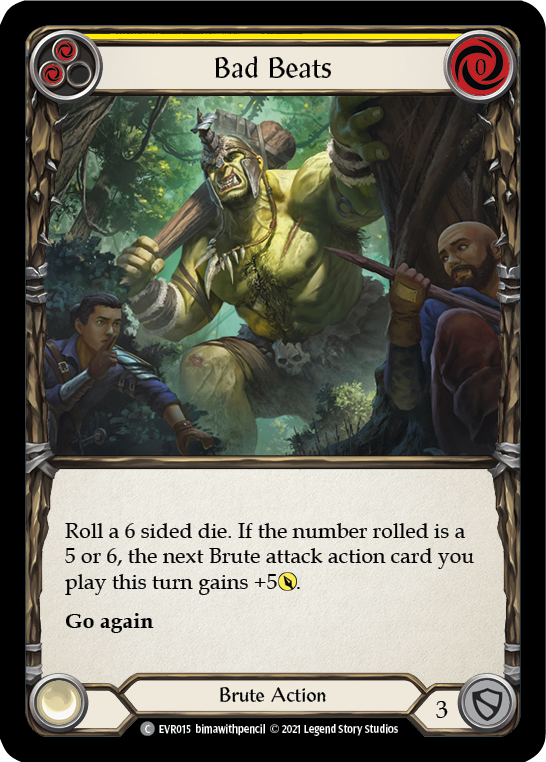 Bad Beats (Yellow) [EVR015] (Everfest)  1st Edition Normal | Good Games Cannington