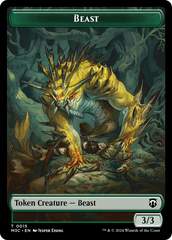 Beast (0015) // Insect (0025) Double-Sided Token [Modern Horizons 3 Commander Tokens] | Good Games Cannington
