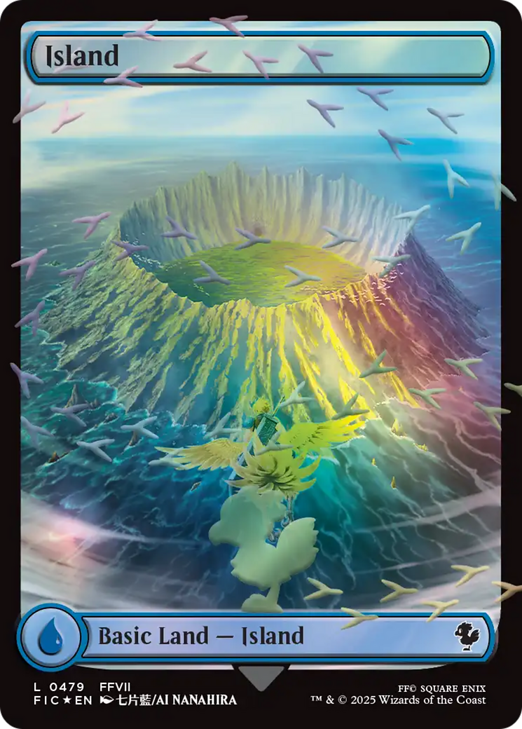 Island (Chocobo Track Foil) [FINAL FANTASY Commander] | Good Games Cannington