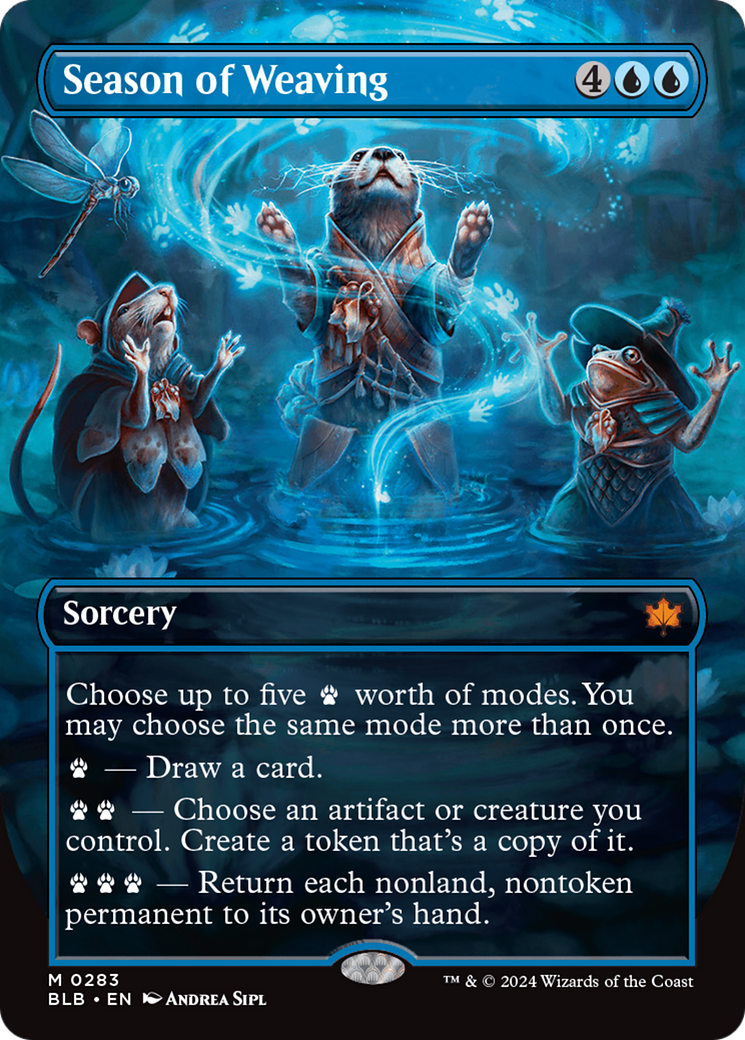 Season of Weaving (Borderless) [Bloomburrow] | Good Games Cannington