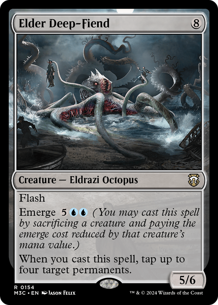 Elder Deep-Fiend (Ripple Foil) [Modern Horizons 3 Commander] | Good Games Cannington