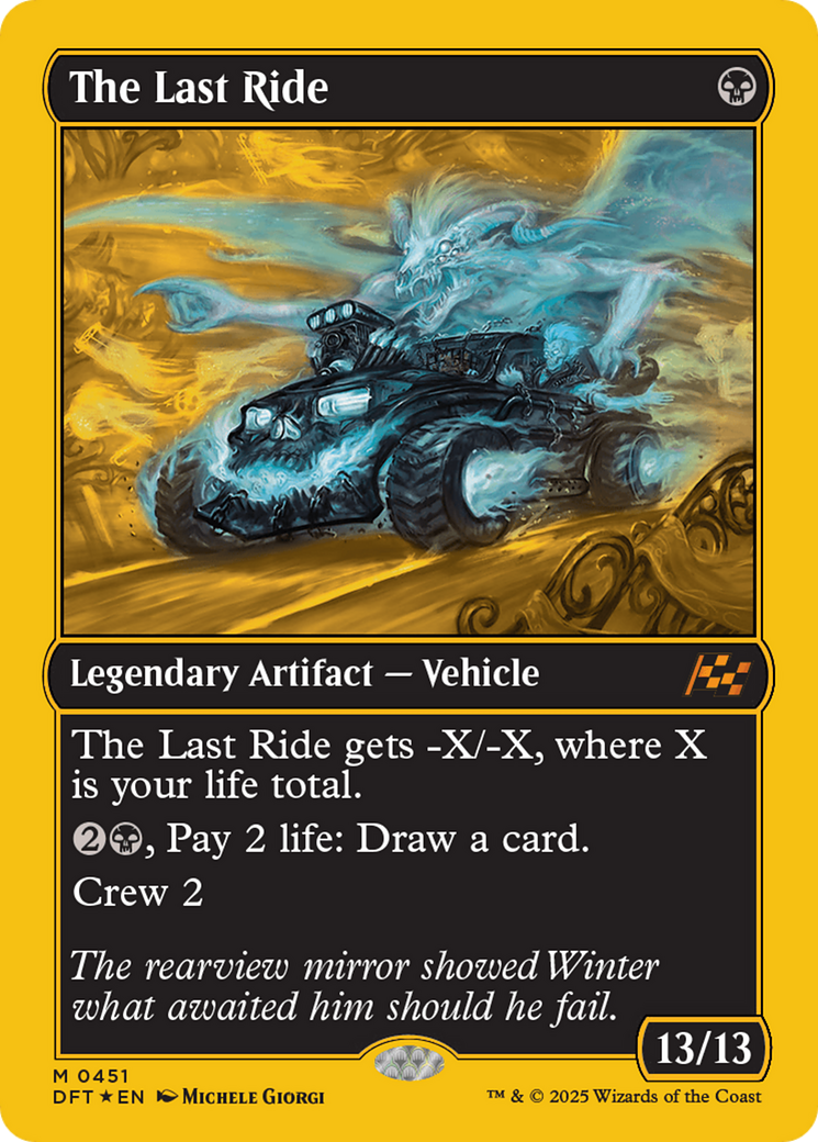 The Last Ride (First-Place Foil) [Aetherdrift] | Good Games Cannington