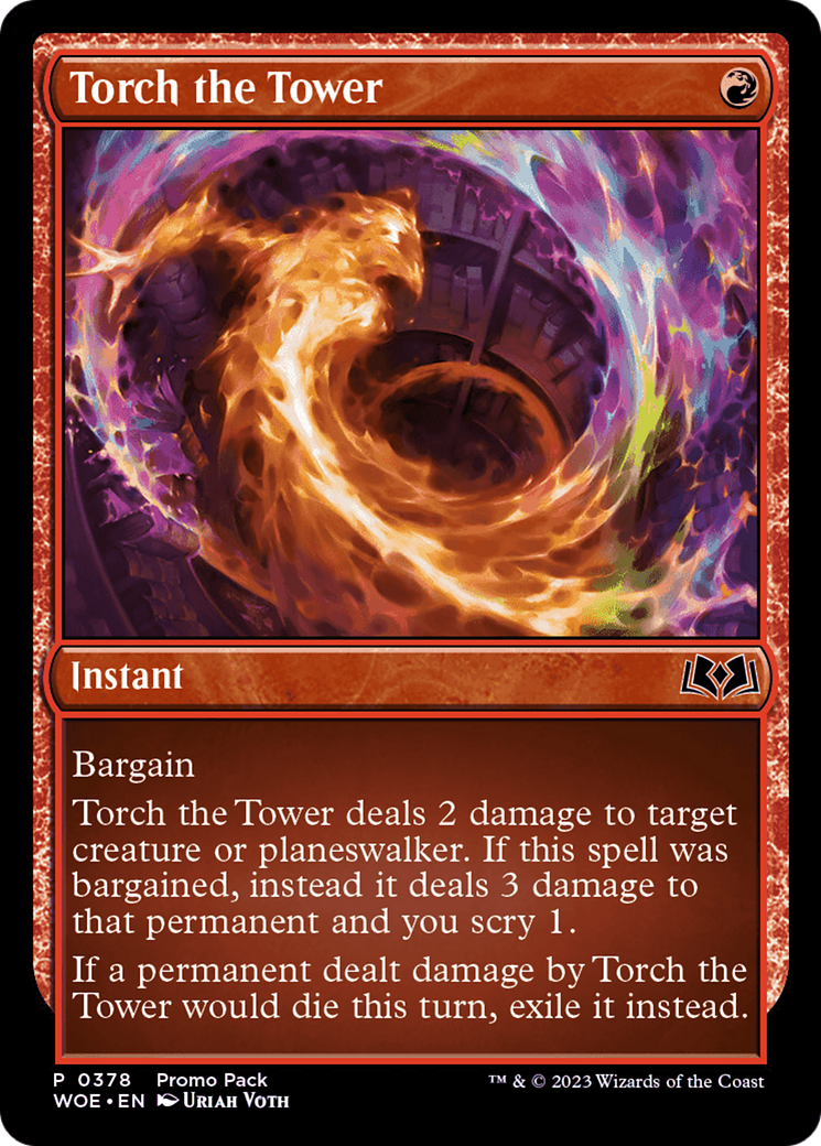 Torch the Tower (Promo Pack) [Wilds of Eldraine Promos] | Good Games Cannington