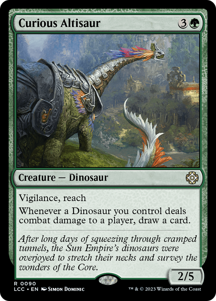 Curious Altisaur [The Lost Caverns of Ixalan Commander] | Good Games Cannington