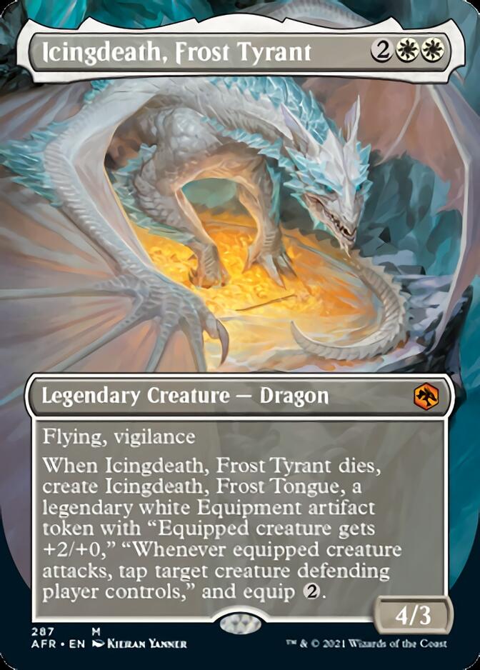 Icingdeath, Frost Tyrant (Borderless Alternate Art) [Dungeons & Dragons: Adventures in the Forgotten Realms] | Good Games Cannington