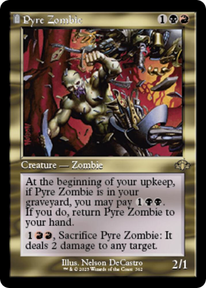 Pyre Zombie Retro Frame 362 (Dominaria Remastered)  | Good Games Cannington