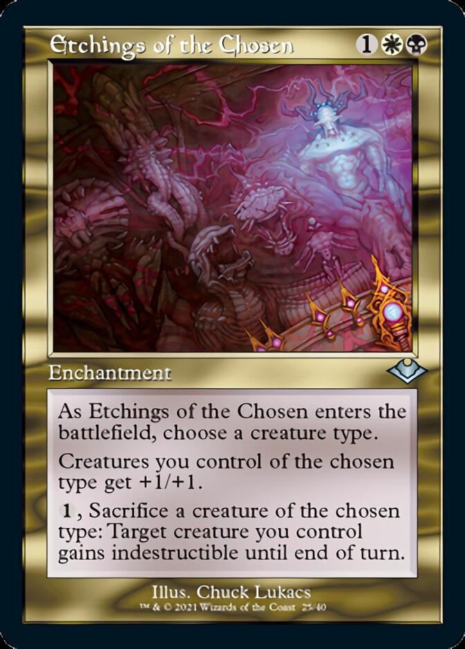 Etchings of the Chosen (Retro Foil Etched) [Modern Horizons] | Good Games Cannington