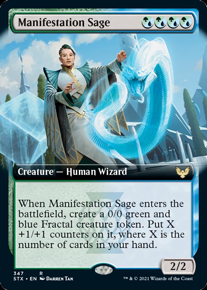 Manifestation Sage (Extended Art) [Strixhaven: School of Mages] | Good Games Cannington