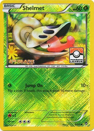 Shelmet (8/111) (League Promo 4th Place) [XY: Furious Fists] | Good Games Cannington