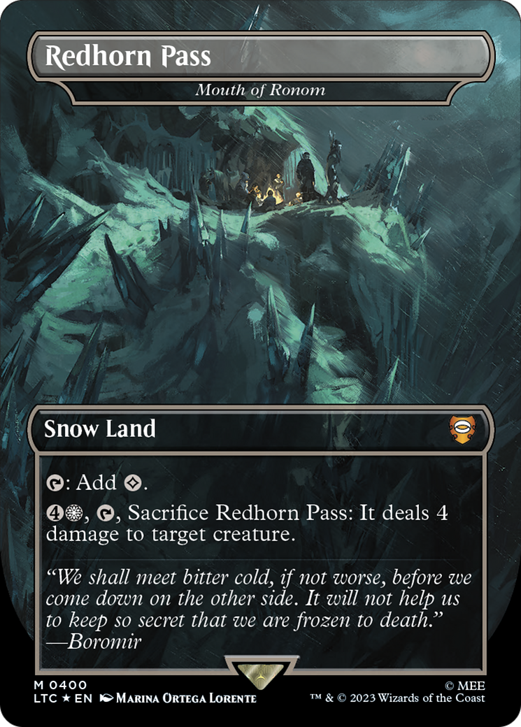 Redhorn Pass - Mouth of Ronom (Surge Foil Realms and Relics) [The Lord of the Rings: Tales of Middle-Earth Commander] | Good Games Cannington