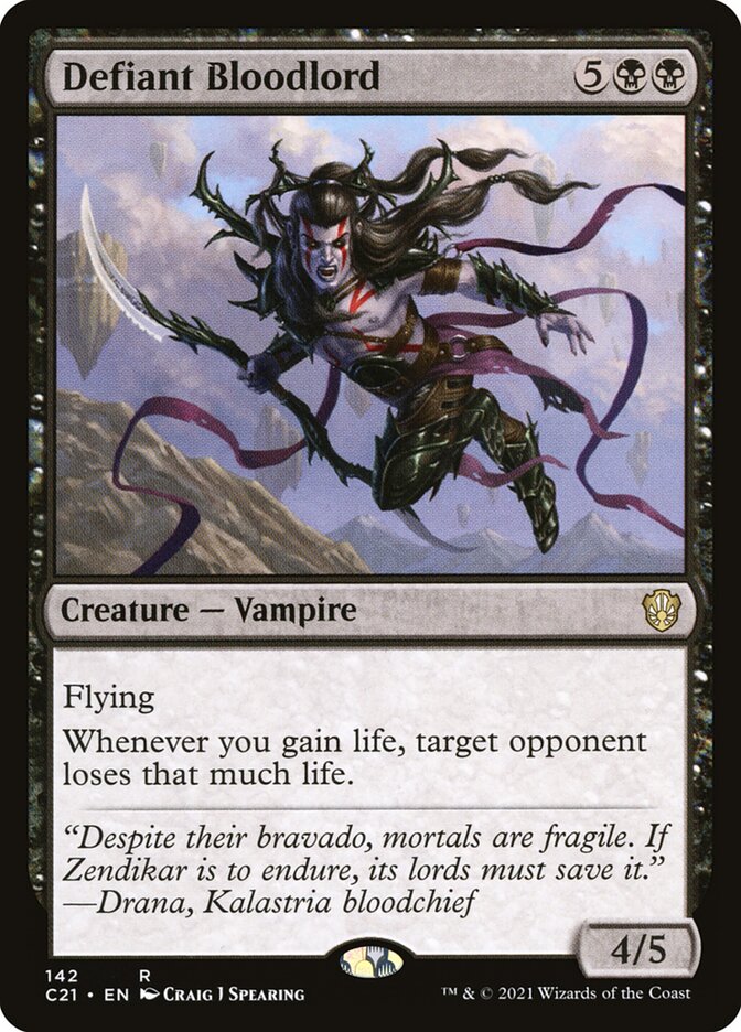 Defiant Bloodlord [Commander 2021] | Good Games Cannington