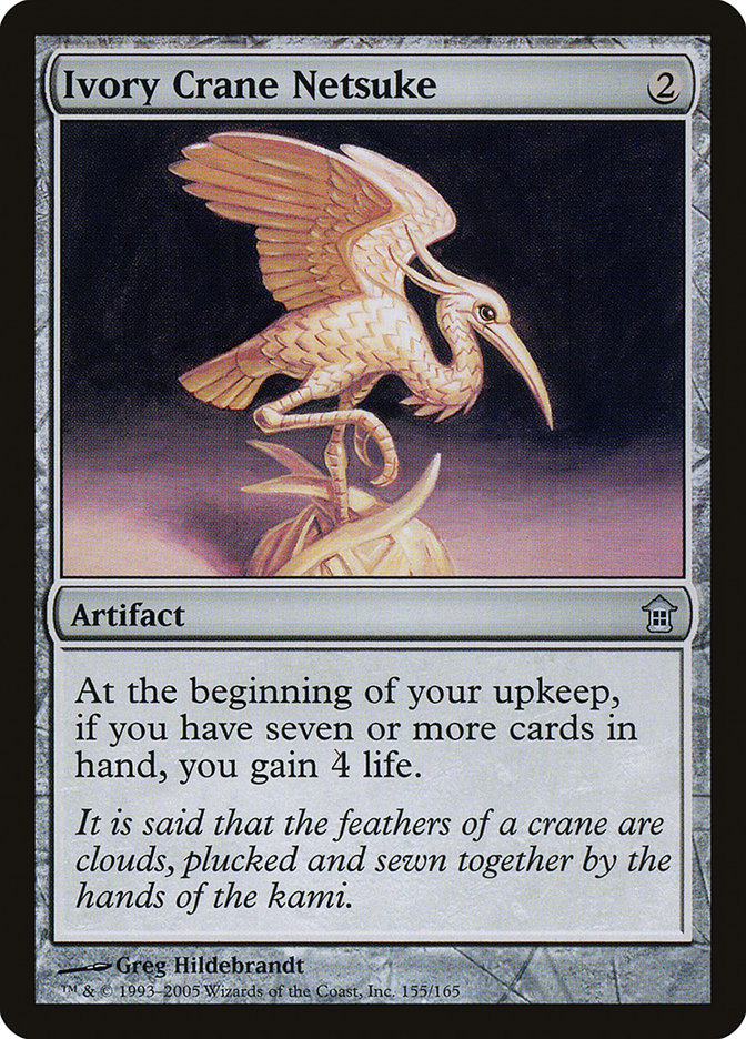 Ivory Crane Netsuke [Saviors of Kamigawa] | Good Games Cannington