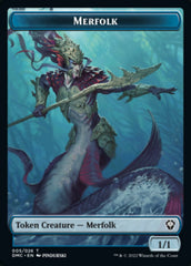 Saproling // Merfolk Double-Sided Token [Dominaria United Tokens] | Good Games Cannington