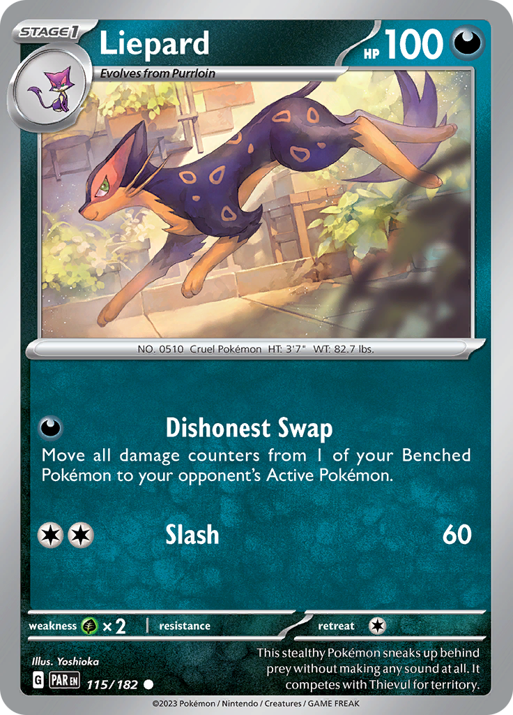 Liepard (115/182) [Scarlet & Violet: Paradox Rift] | Good Games Cannington