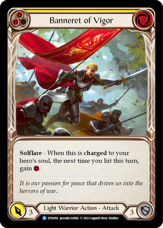 Banneret of Vigor [DTD056] (Dusk Till Dawn)  Rainbow Foil | Good Games Cannington