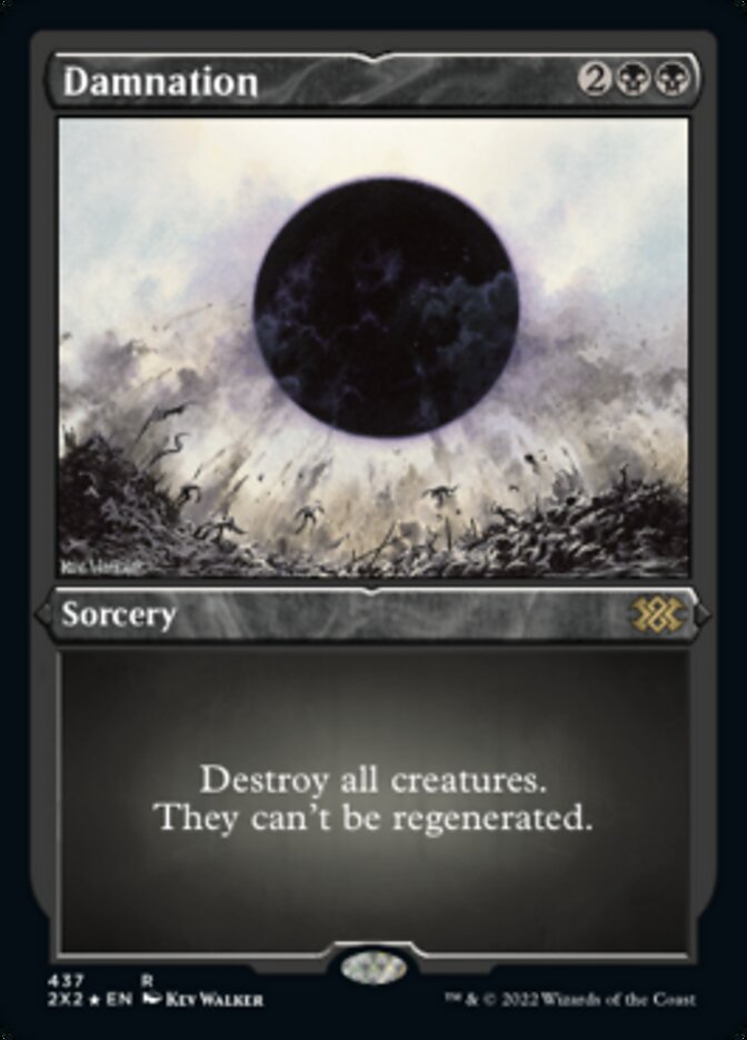Damnation (Foil Etched) [Double Masters 2022] | Good Games Cannington