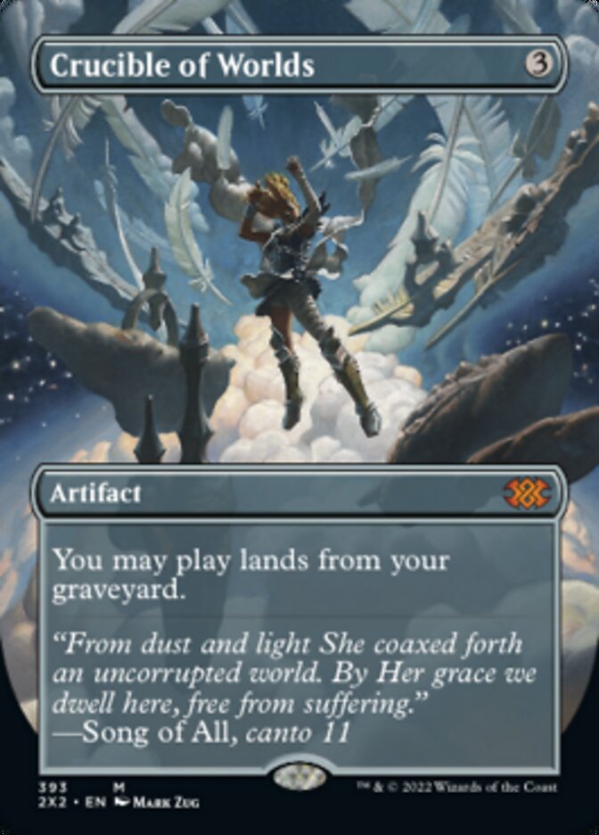 Crucible of Worlds (Borderless Alternate Art) [Double Masters 2022] | Good Games Cannington