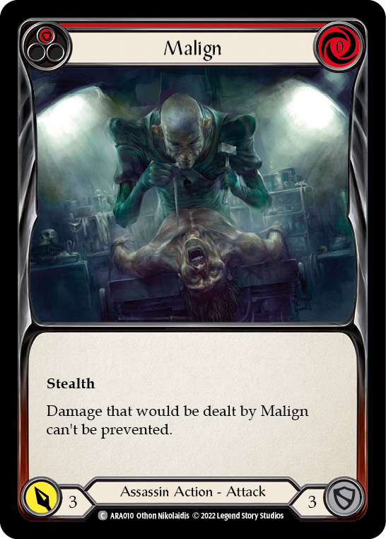 Malign (Red) [ARA010] (Outsiders Arakni Blitz Deck) | Good Games Cannington