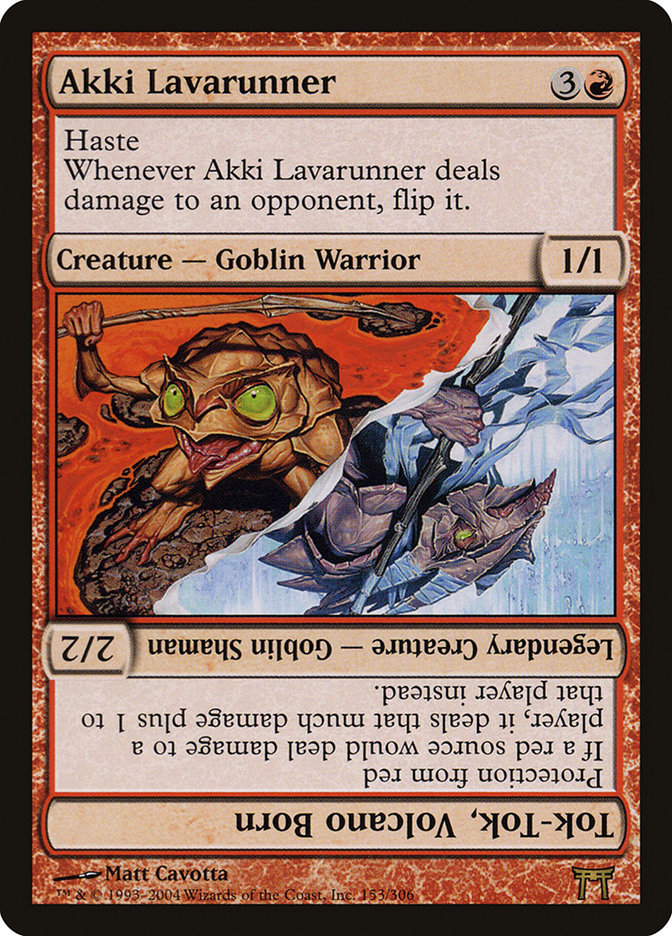 Akki Lavarunner // Tok-Tok, Volcano Born [Champions of Kamigawa] | Good Games Cannington