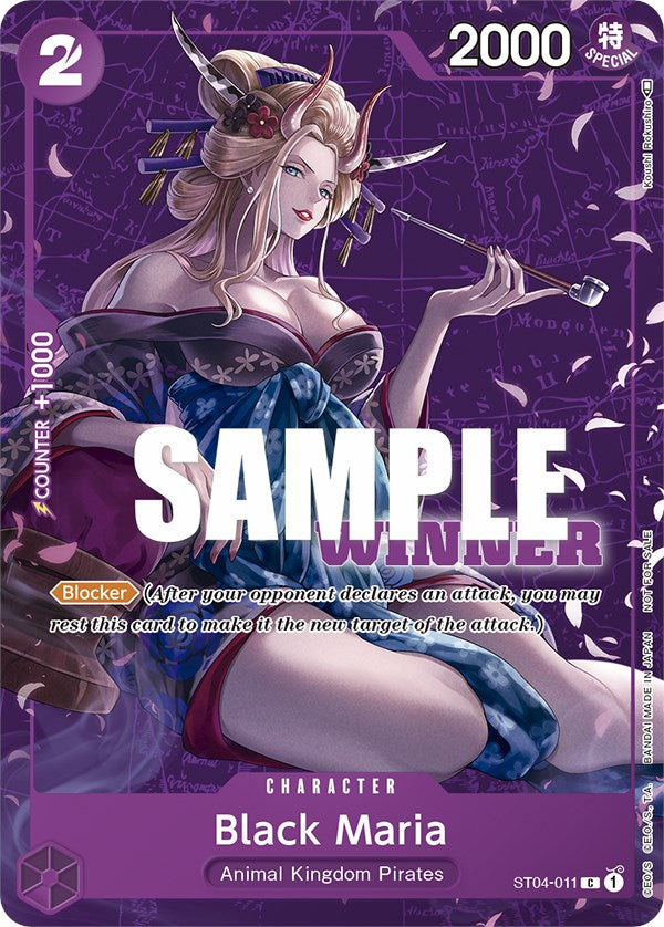 Black Maria (Tournament Pack Vol. 2) [Winner] [One Piece Promotion Cards] | Good Games Cannington