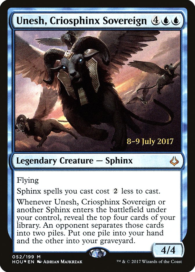 Unesh, Criosphinx Sovereign [Hour of Devastation Prerelease Promos] | Good Games Cannington
