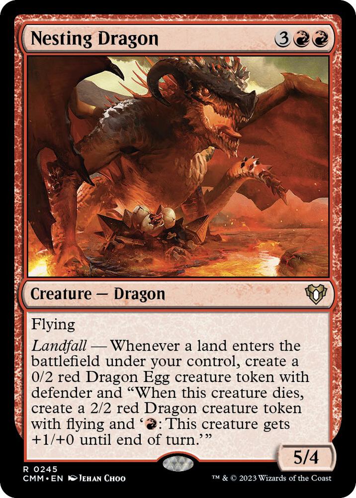 Nesting Dragon 245 (Commander Masters)  | Good Games Cannington