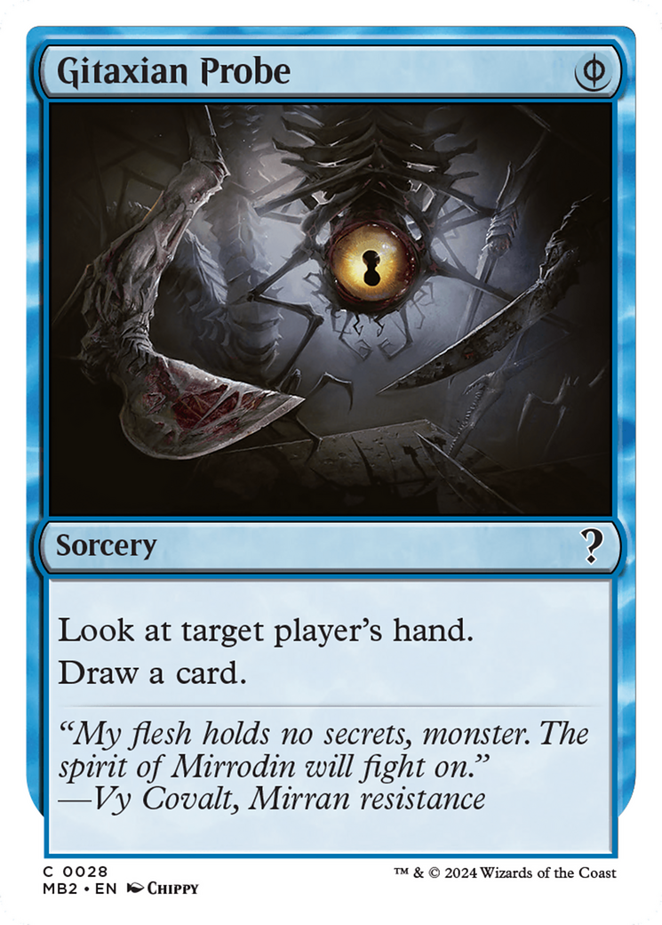 Gitaxian Probe (White Border) [Mystery Booster 2] | Good Games Cannington