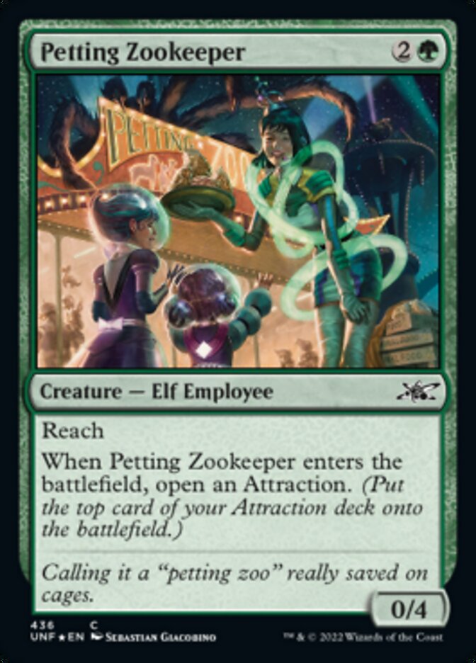 Petting Zookeeper (Galaxy Foil) [Unfinity] | Good Games Cannington