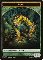 Beast // Ogre Double-Sided Token [Commander 2016 Tokens] | Good Games Cannington