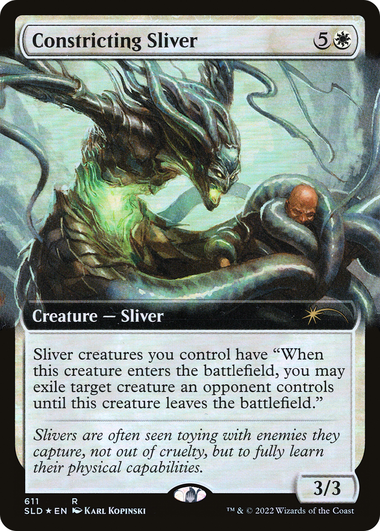 Constricting Sliver (Extended Art) [Secret Lair Drop Promos] | Good Games Cannington